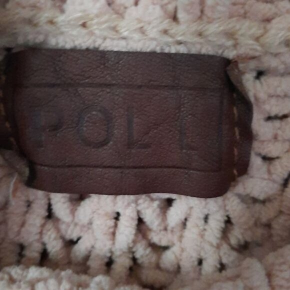 Poll Cowl Neck Cable Knit Oversized Sweater - Picture 2 of 6